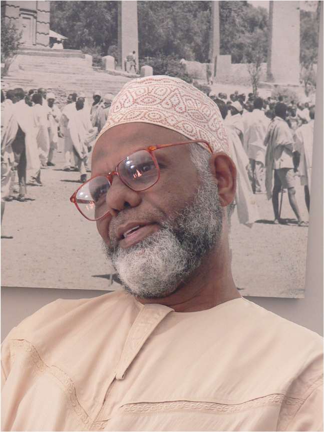 Ustadh Mahmoud Mau at the British Institute in Eastern Africa in Nairobi, 2009 (Source: Ustadh Mau’s private archive)