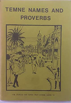 book cover "Temne names and proverbs"