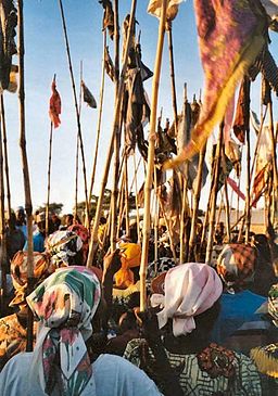 The women during the year festival in Mogode, Kapsiki, North Cameroon. Photo: Wouter van Beek, Wikimedia Commons.