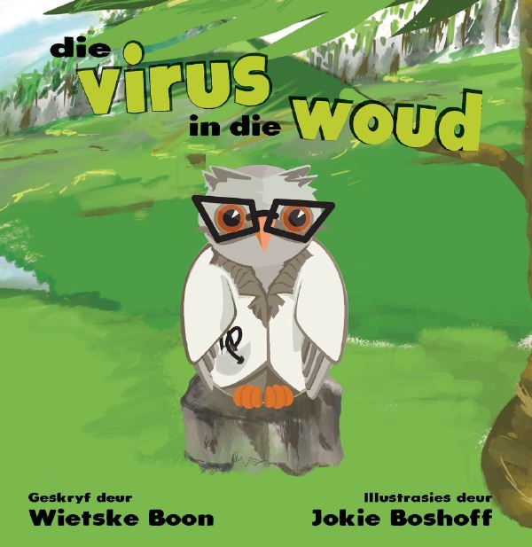 book cover 'Die virus in die woud'