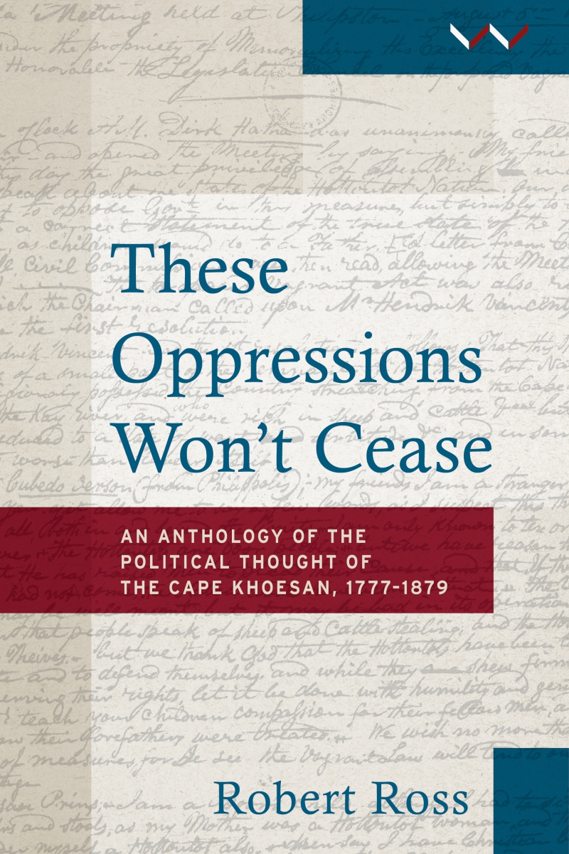 Book cover These oppressions won't cease