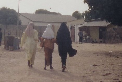 Veiled women in the Gambia