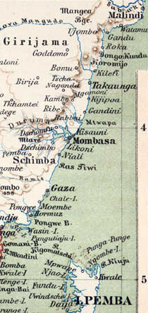 Map Kenya Coast