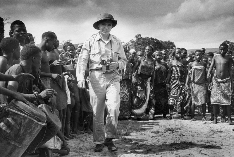 Eliot Elisofon in Yaka village, Congo, 1951