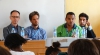 Benjamin Soares (left) and Samson Bezabeh (third from left) at the panel discussion on muslims and media landscapes in Africa.